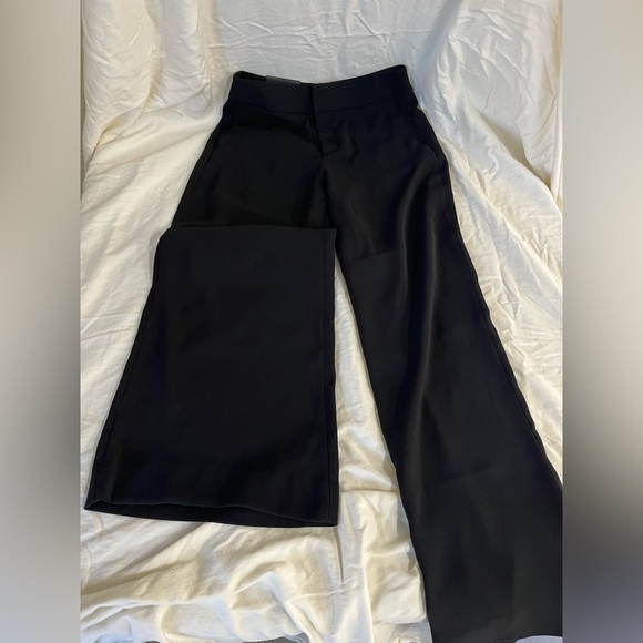 Banana Republic Black Stretch Wide Leg Trousers - Picture 2 of 7